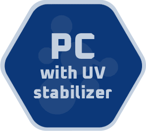 پلی کربنات (PC) همراه با تثبیت UV